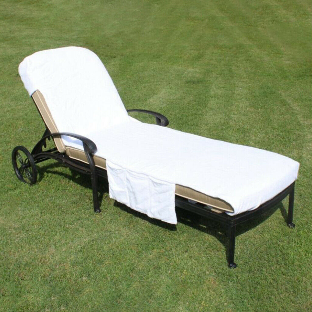 2Pcs Beach Chair Towel Cover for Pool Sunbathing Beach Hotel 85 x 29 inch