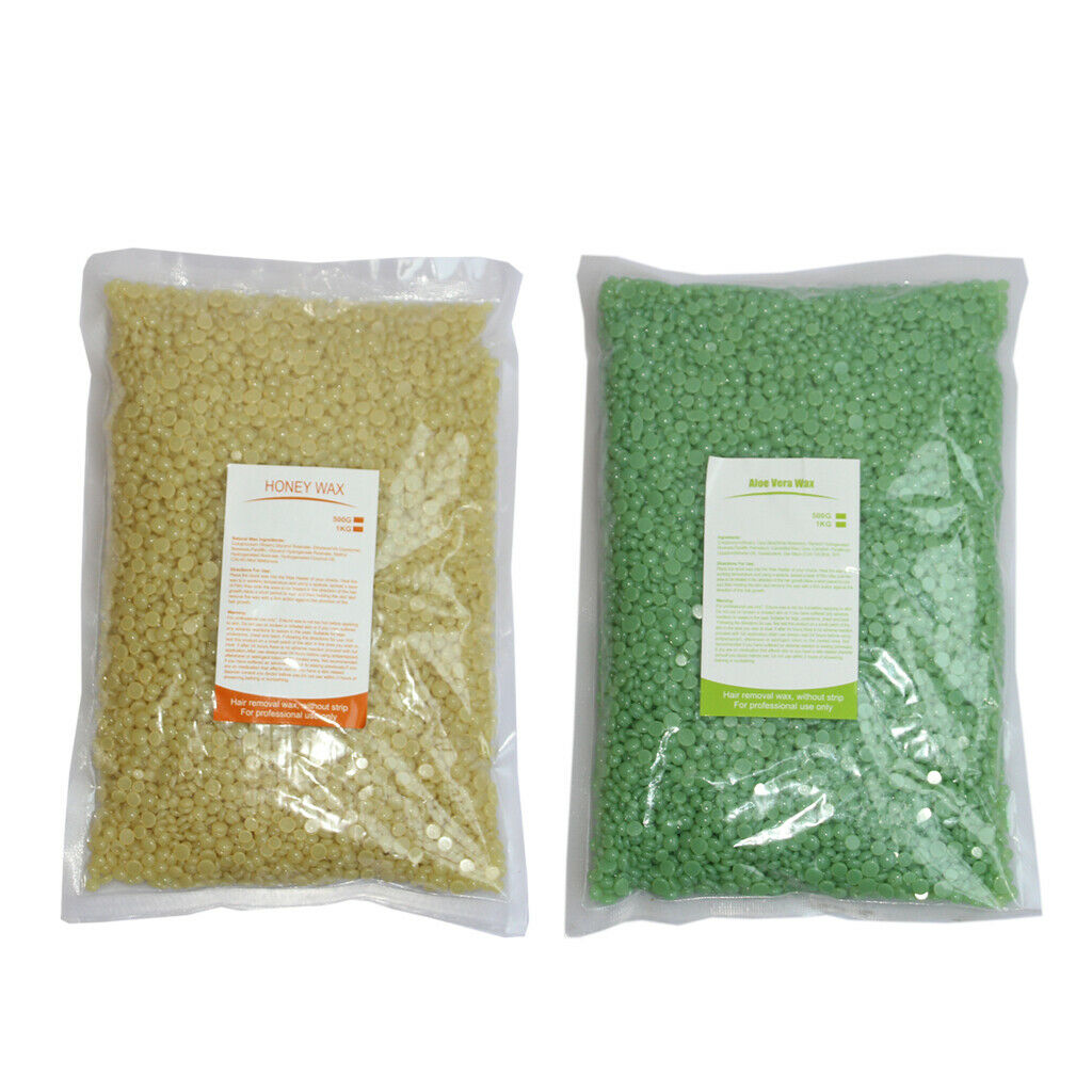 2Packs Hard Wax Beans Hair Removal Depilatory Facial Arm Bikini Waxing