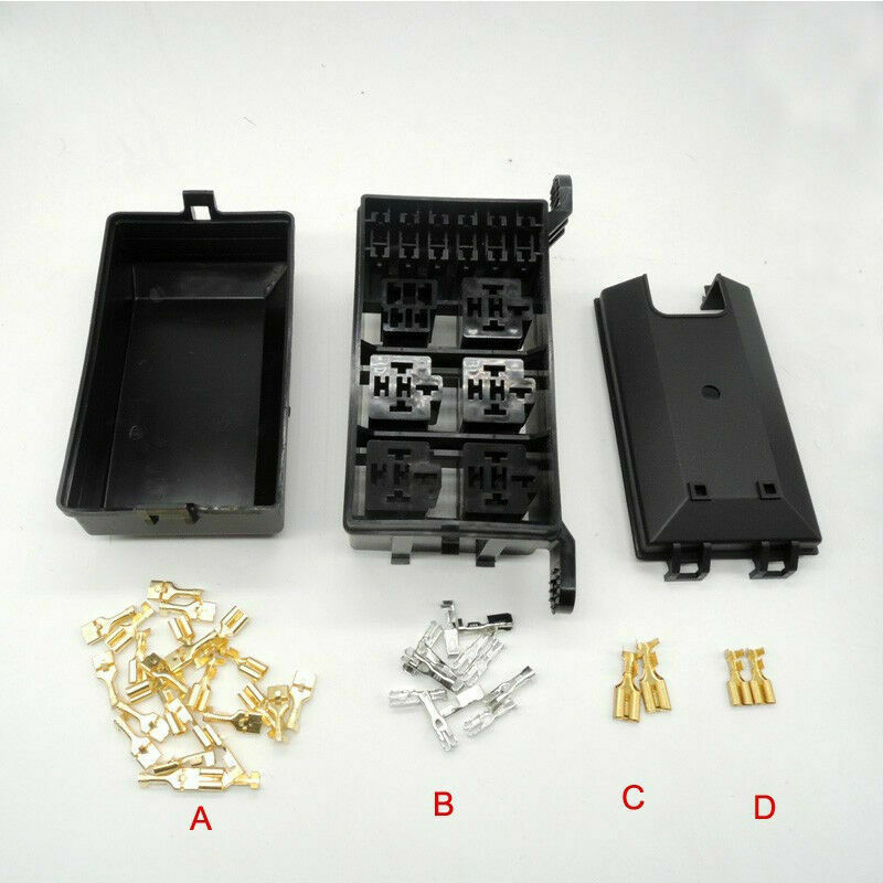 Autos relay fuse box 6 Relay 5 Road compartment insurance car insurance holder