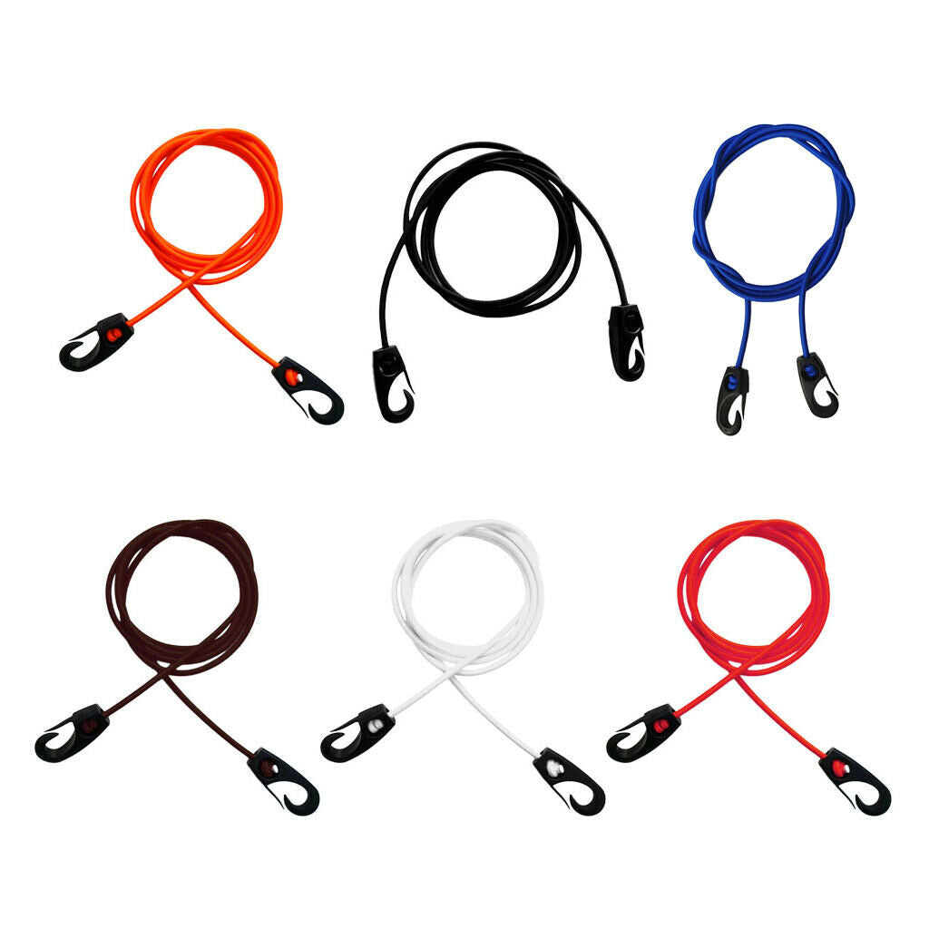 Replacement Elastic Shock Cord Bungee Rope with Hooks for Kayak Boat Black
