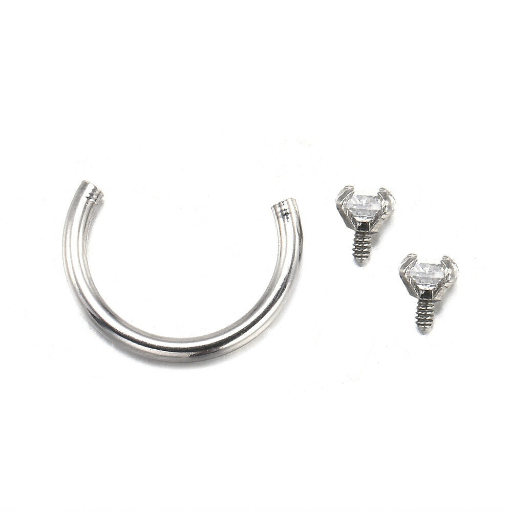 1Pc Piercing Septo Nose Lip Ear Septum Cartilage Captive Hoop Ring Jewelry Hot