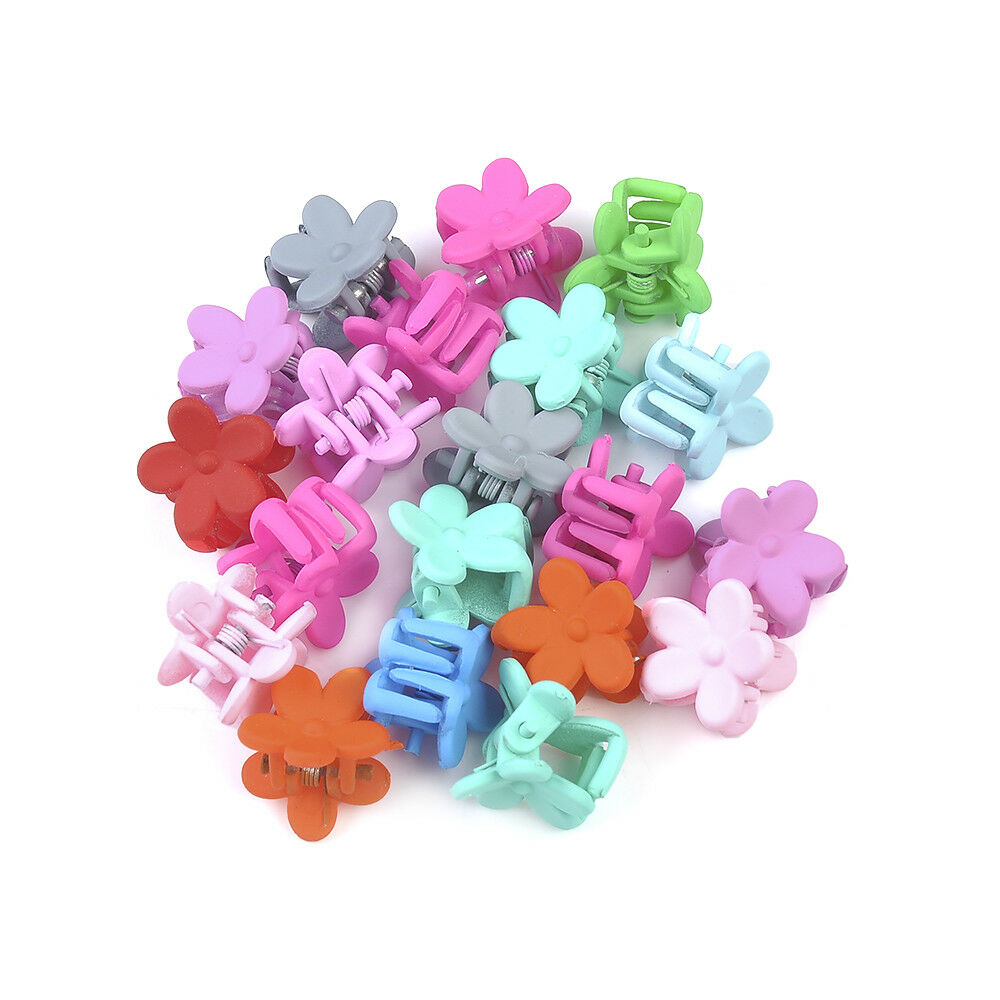 30 PCS Cute Mini Kids Baby Girls Candy Hairpins Claw Hair Clips Clamp Flower USA