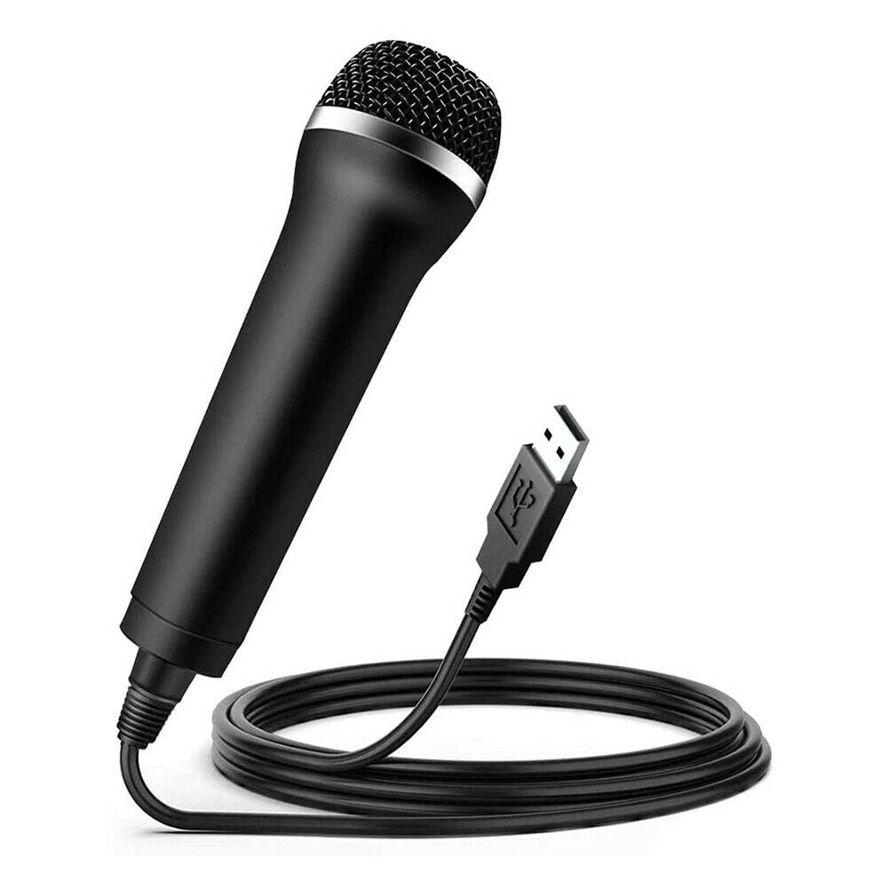 USB Wired Microphone Karaoke Mic for PlayStation 4 PS4 Switch Wii Xbox PC