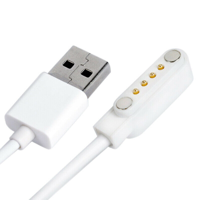 Magnetic Charger USB 2.0 Charging Cable Cord Power 4 Pin For Smart Watch .l8
