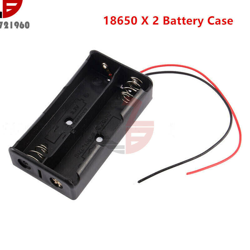 3.7V plastic Battery Holder Box Case DIY For Battery Packs 2x 18650 Cells Cases