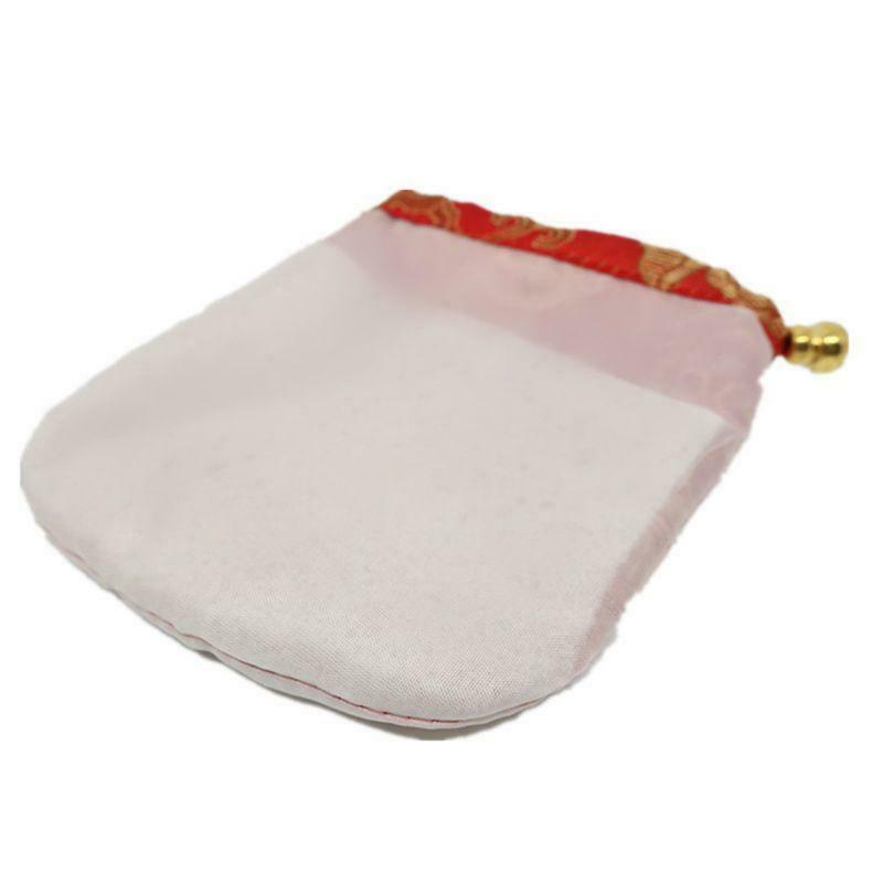 Chinese Silk Brocade Drawstring Jewelry Pouch Bag Value Set