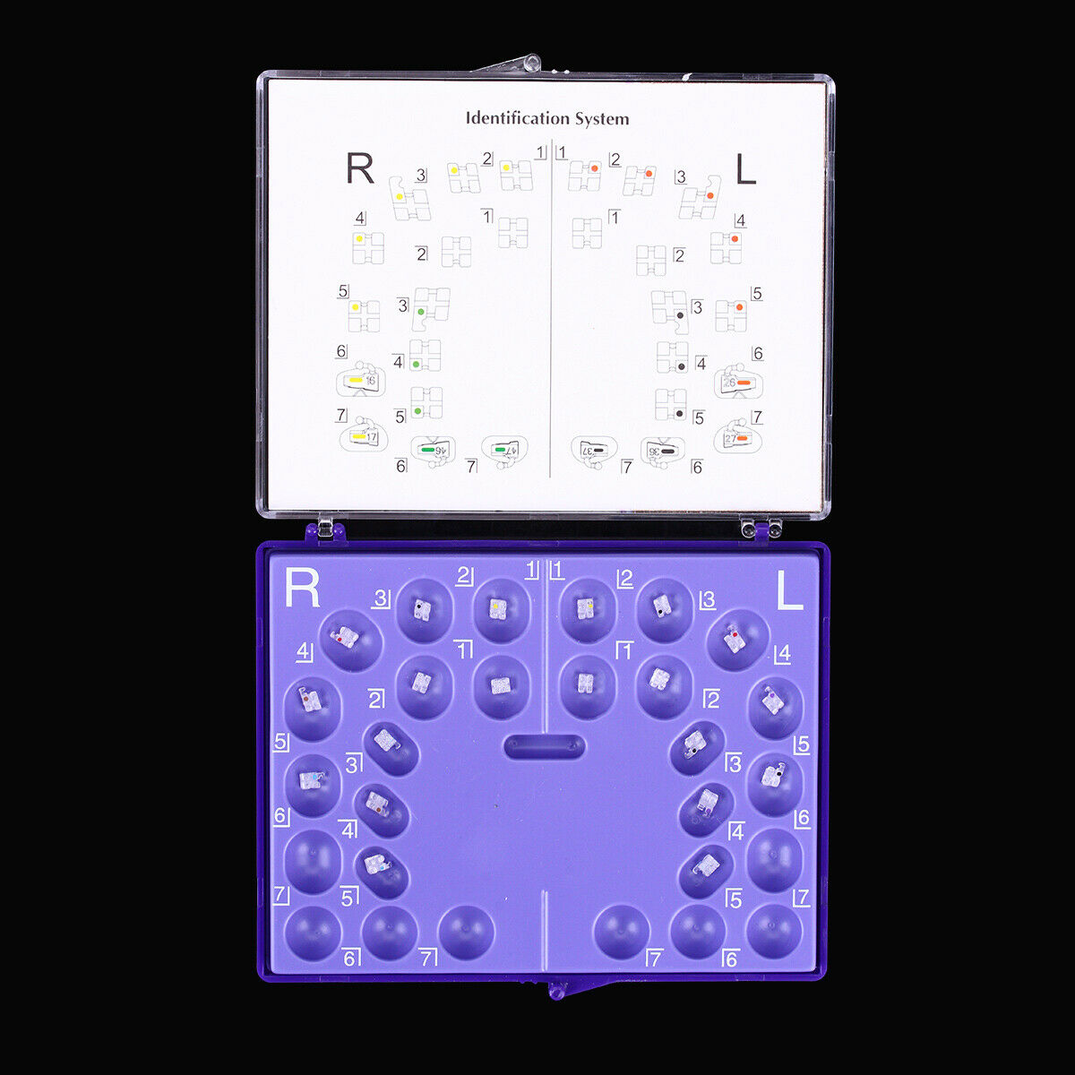 Dental Monocrystalline Sapphire Ceramic Bracket Braces Mini Roth.022 3-4-5 Hooks