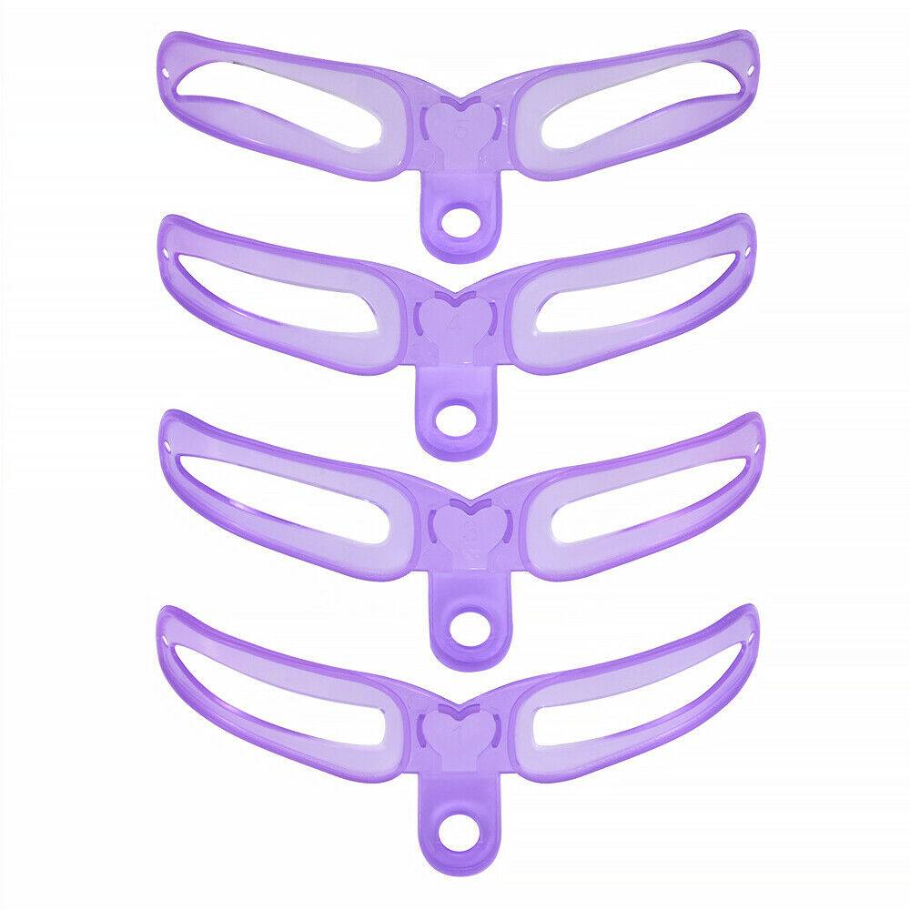 8 Pairs Eyebrow Grooming Stencil Set Template Women Makeup Shaping Shaper DIY HS