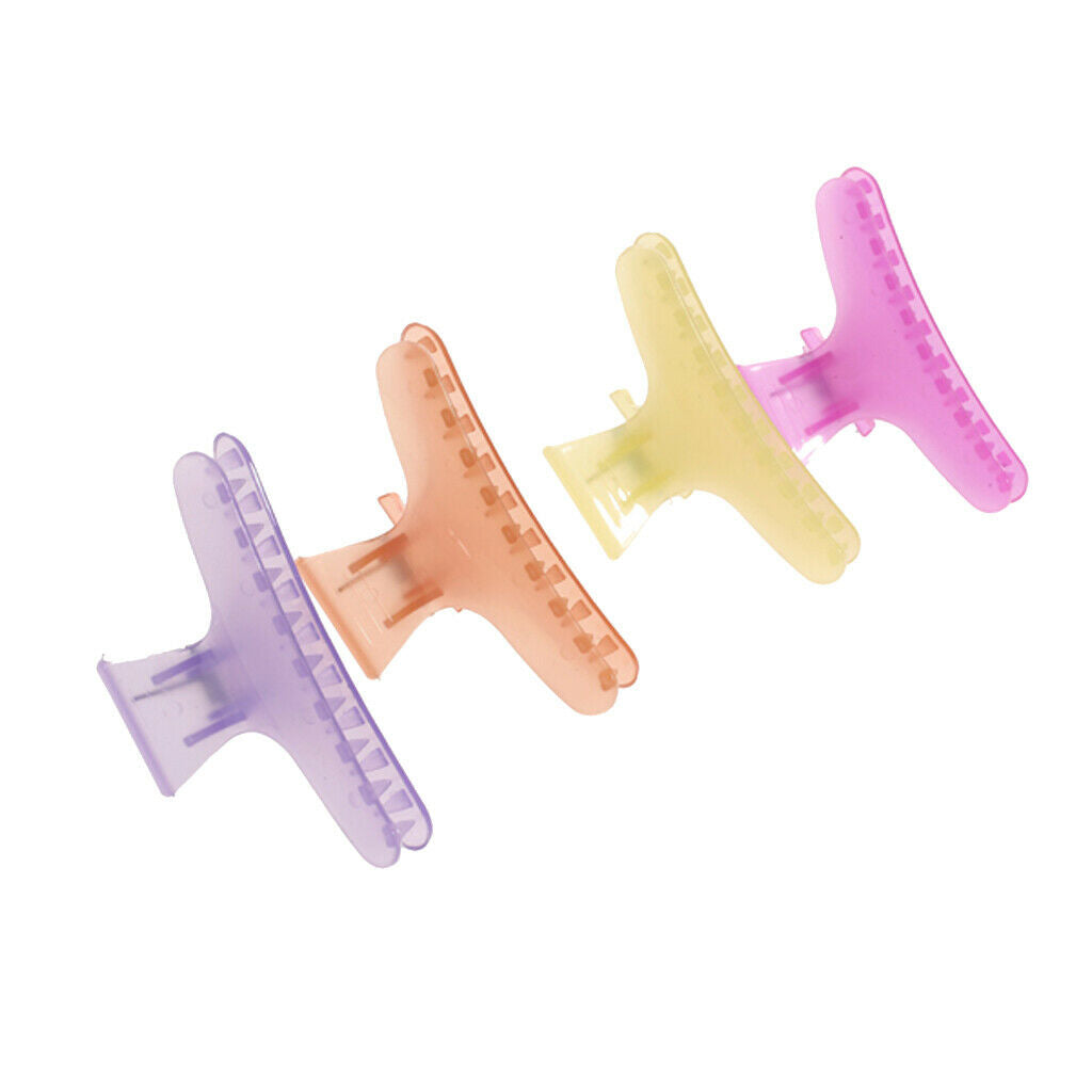2pcs Women Girls Fashion Hair Claws Clips Hairdressing Salon Haircut
