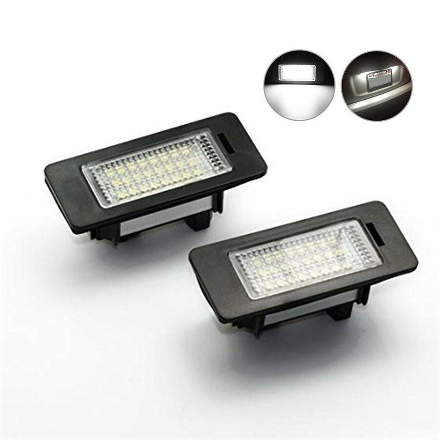 Durable License Plate Lights  Assembly 24-SMD Error Free LED Lamp Set for BMW