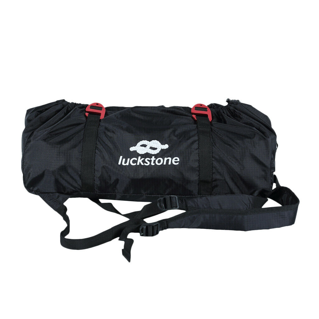 Rope Cleaning Brush Red + Folding Rock Climbing Arborist Rope Cord Bag Black