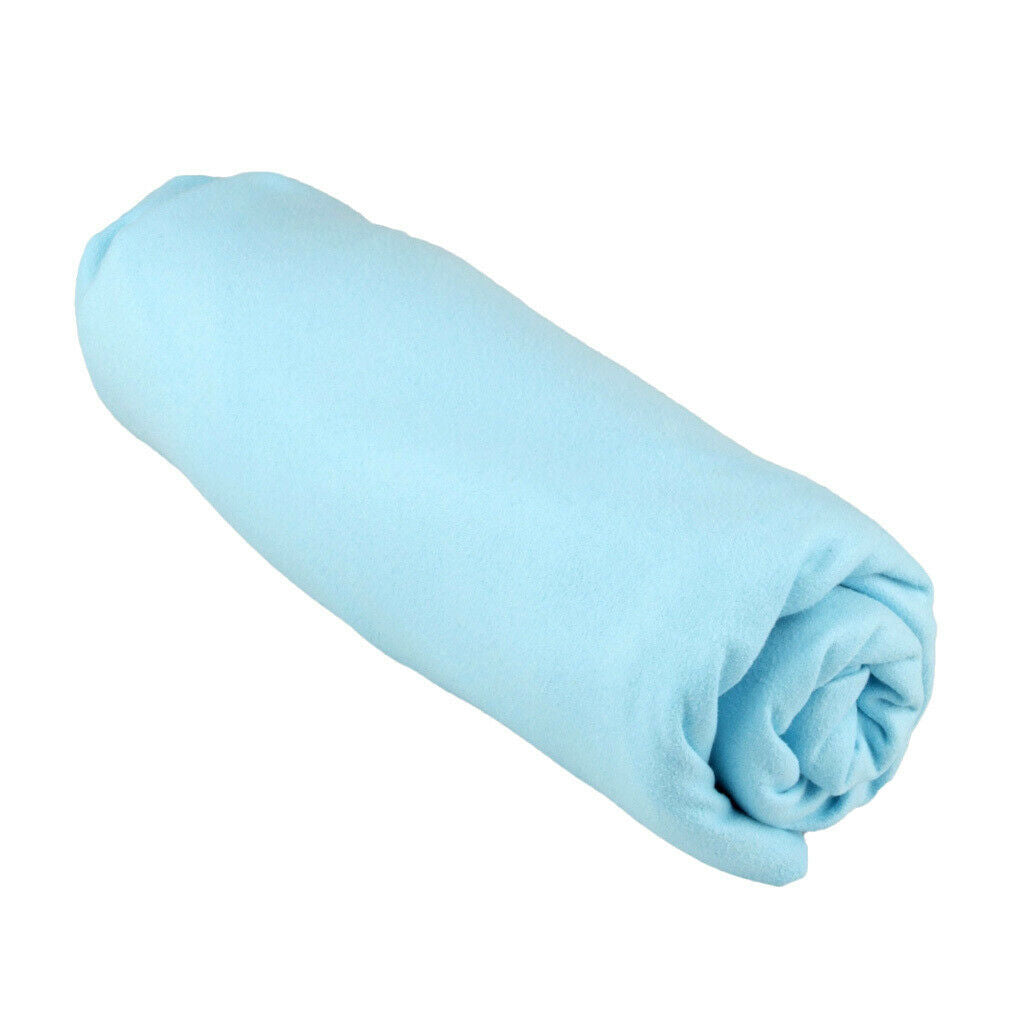Soft Microfiber Quick Dry Towel Sports Bath Gym Travel Swim Light blue