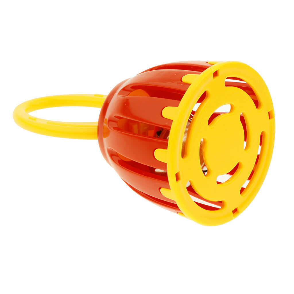 Kids 6inch Handled Cage Bell Infant Baby Educational Musical Percussion Rattle