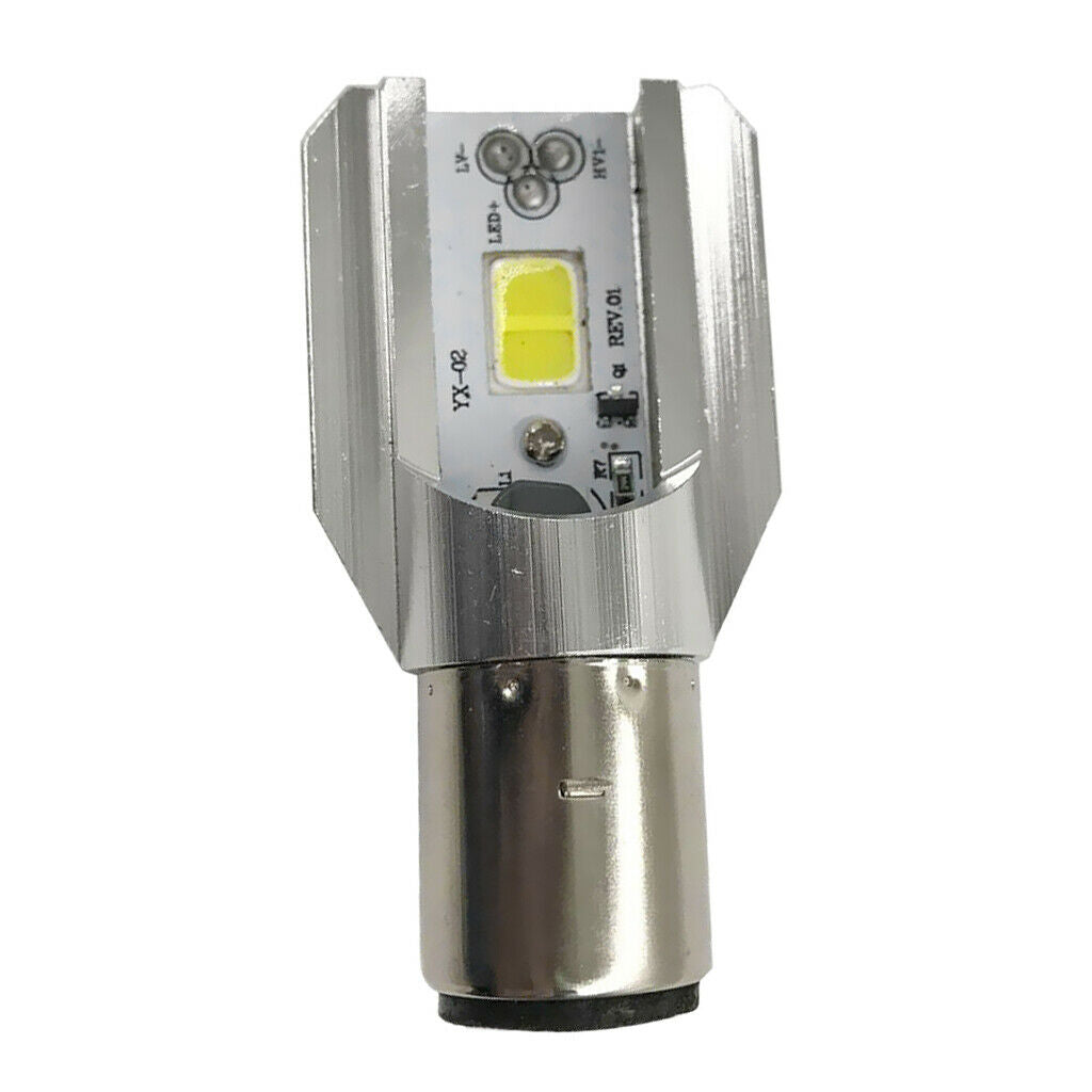 BA20D LED Headlight Blub Light 12-60V 12W COB Motorcycle Motorbike Scooter