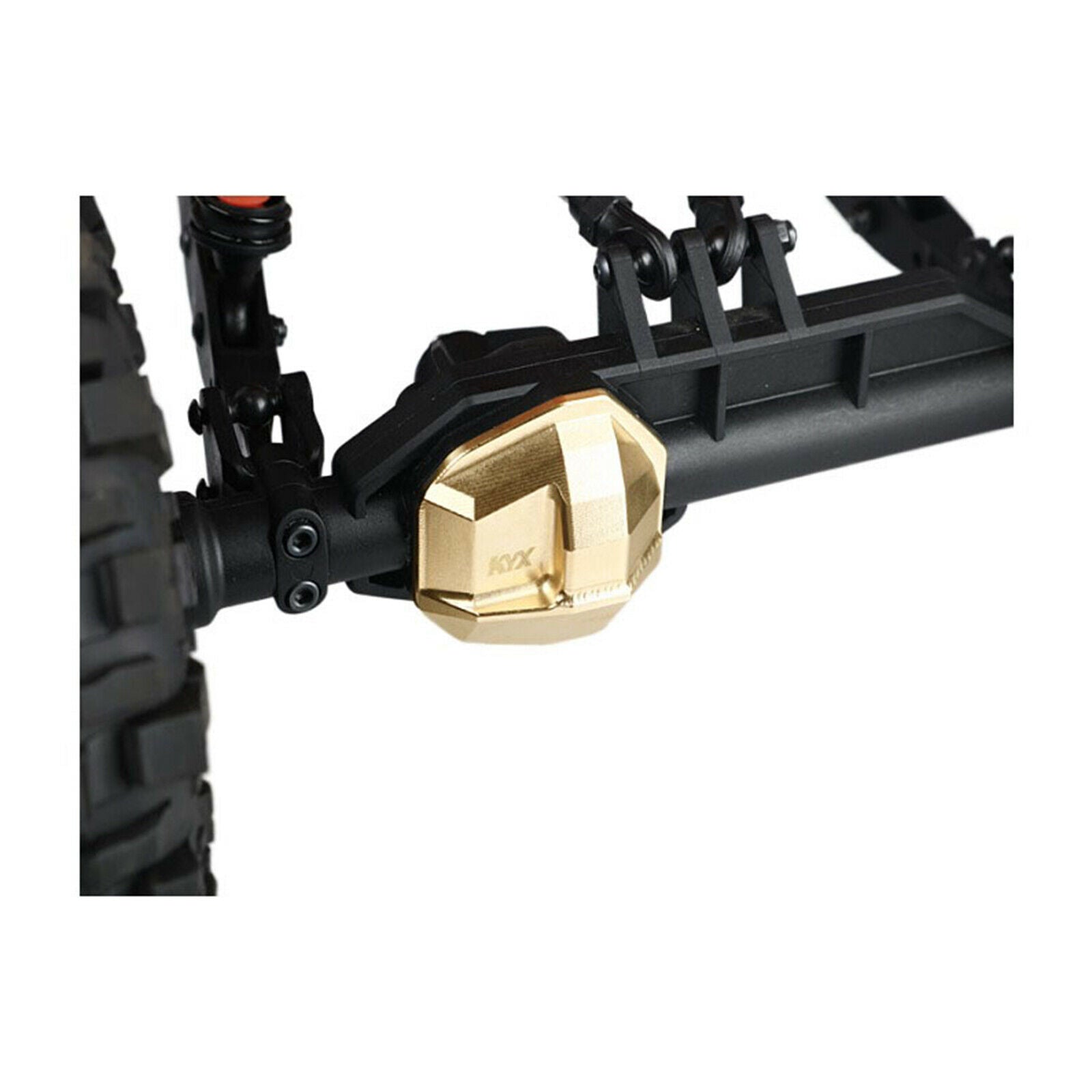Durable Copper Axle Cover Car Bridge Cover for Axial 1/10 RBX10 Ryft RC Car