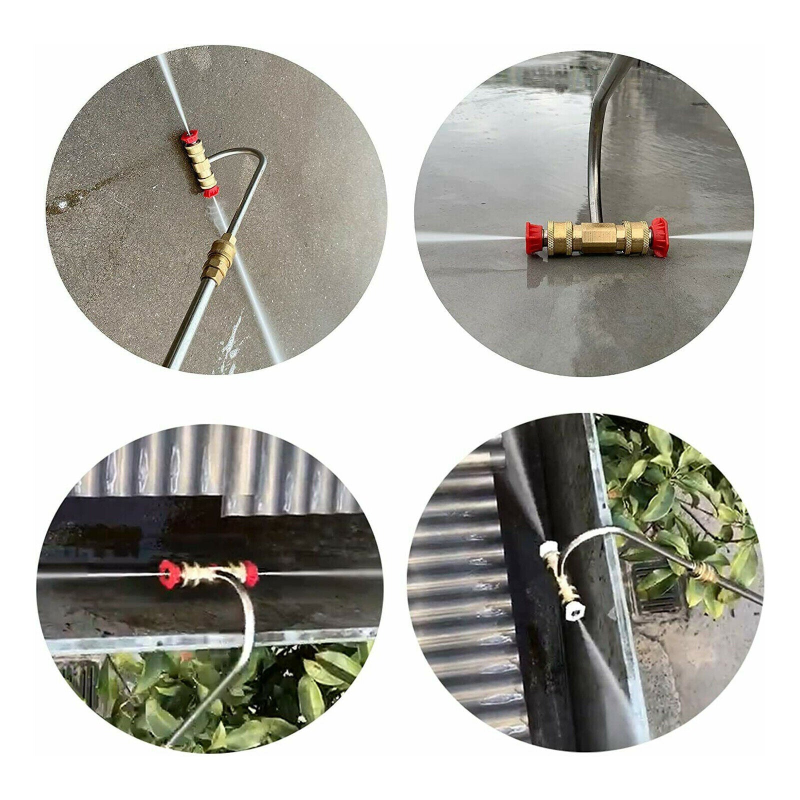 Universal Gutter Cleaning Dirt Cleaner Kit Blower Attachment Tubes Debris