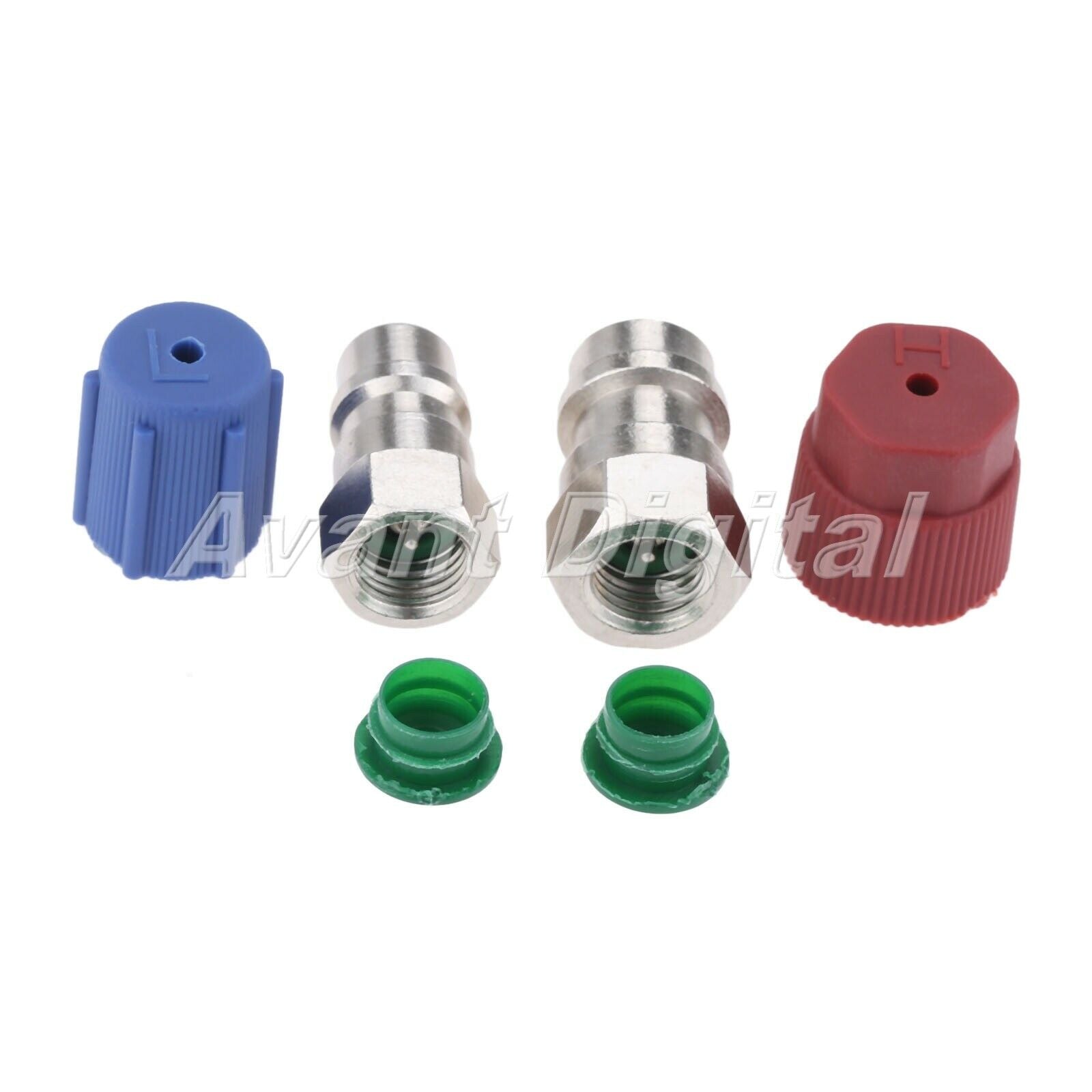 13mm Low 16mm High AC Fitting Port Adapter Cover Retrofit R12 to Accept R134a