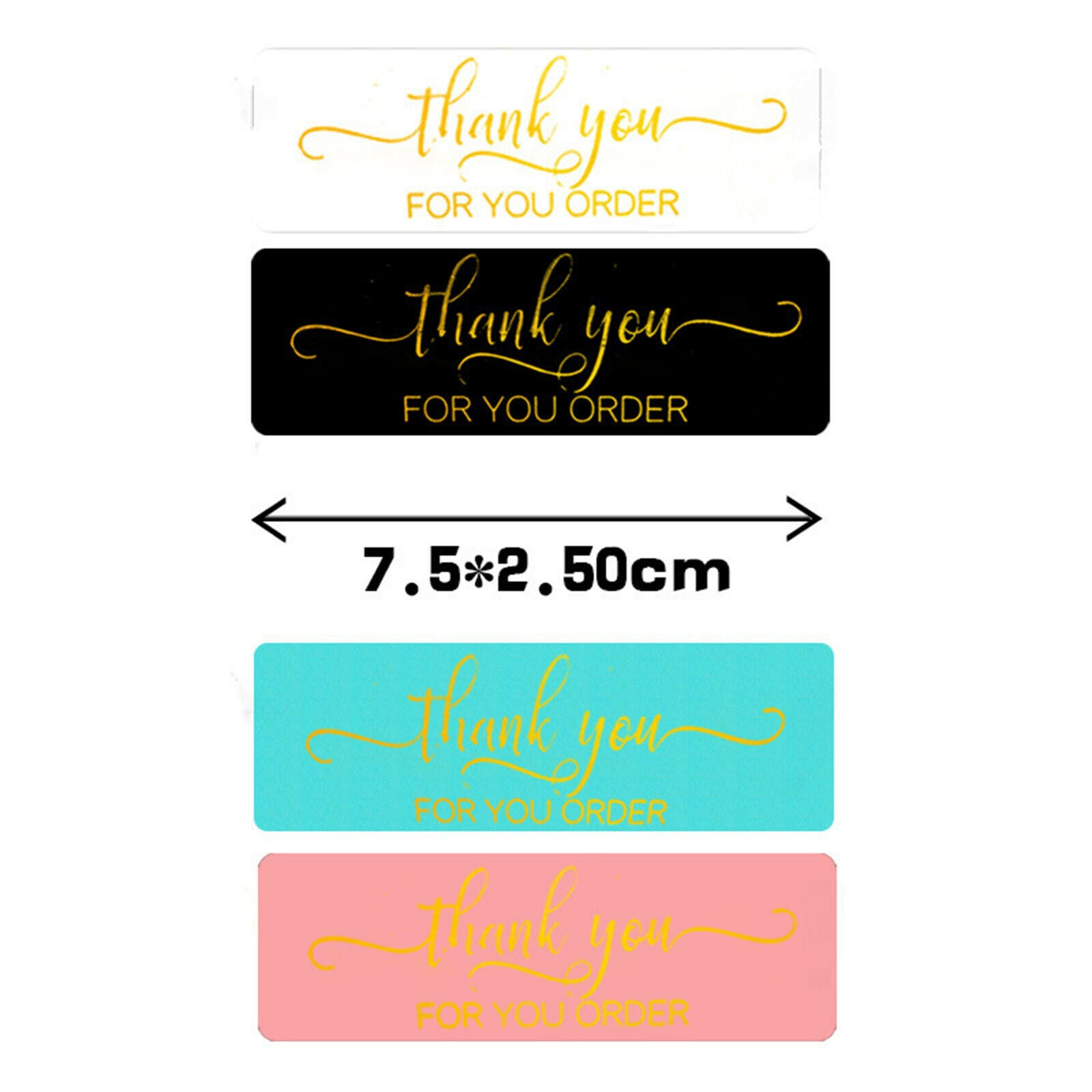 4 Rolls Thank You for Your Order Stickers Small Business Decor Stickers Labels