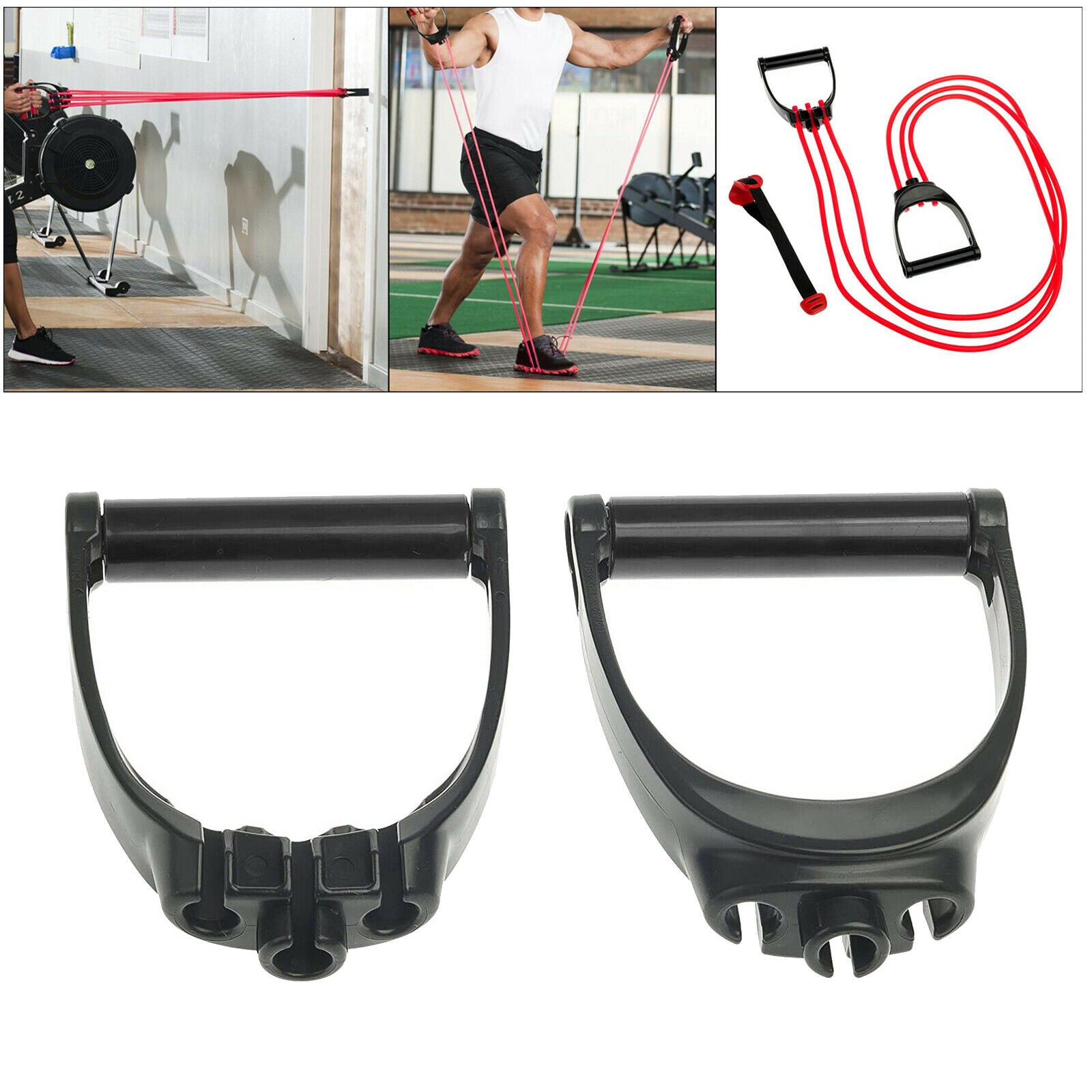 Lifeline Triple Grip Handles Fit Up to Three Resistance Cables for Training