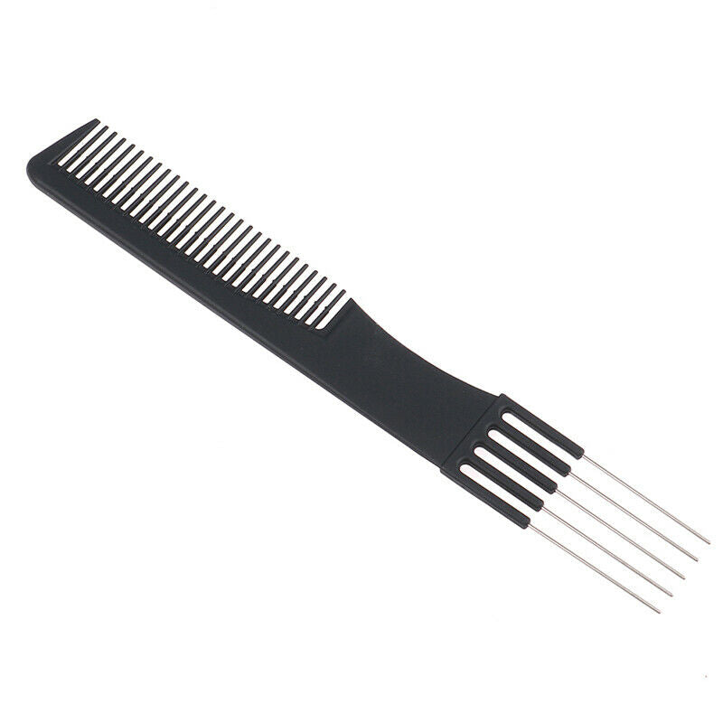 1×Barber Salon Double Sided Tooth Hair Comb Steel Needle Tail Comb Hairdr.l8