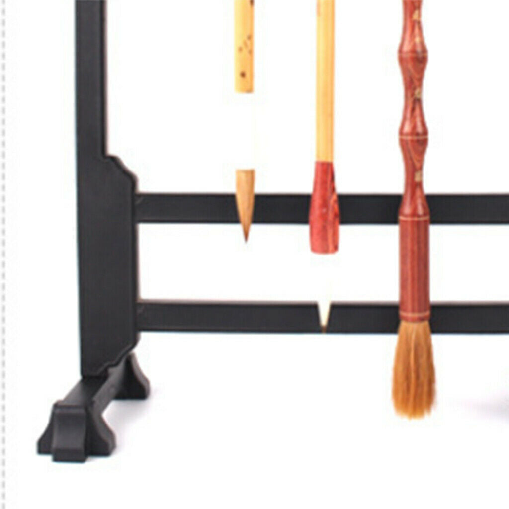 Retro Calligraphy Brush Holder Sumi Brush Hanger Calligraphy Brush Stand Rack