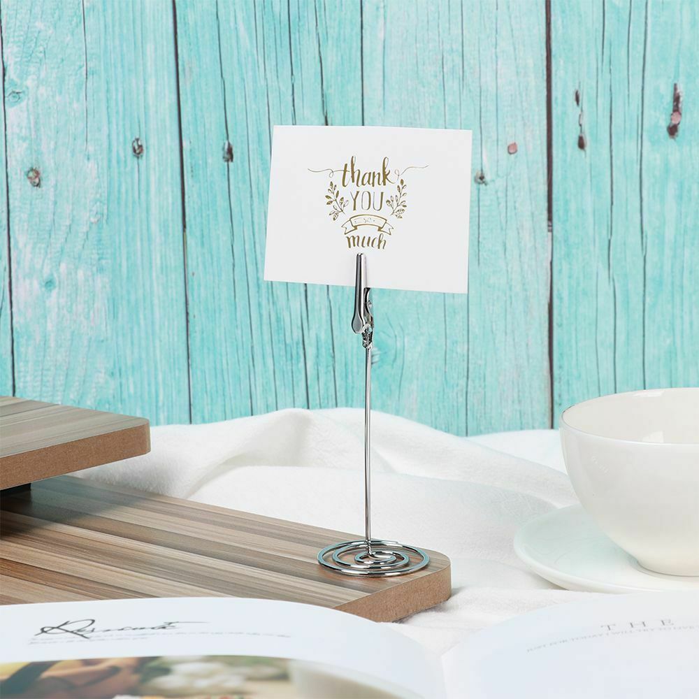 Wedding Supplies Table Numbers Holder Place Card Photos Clips Clamps Stand
