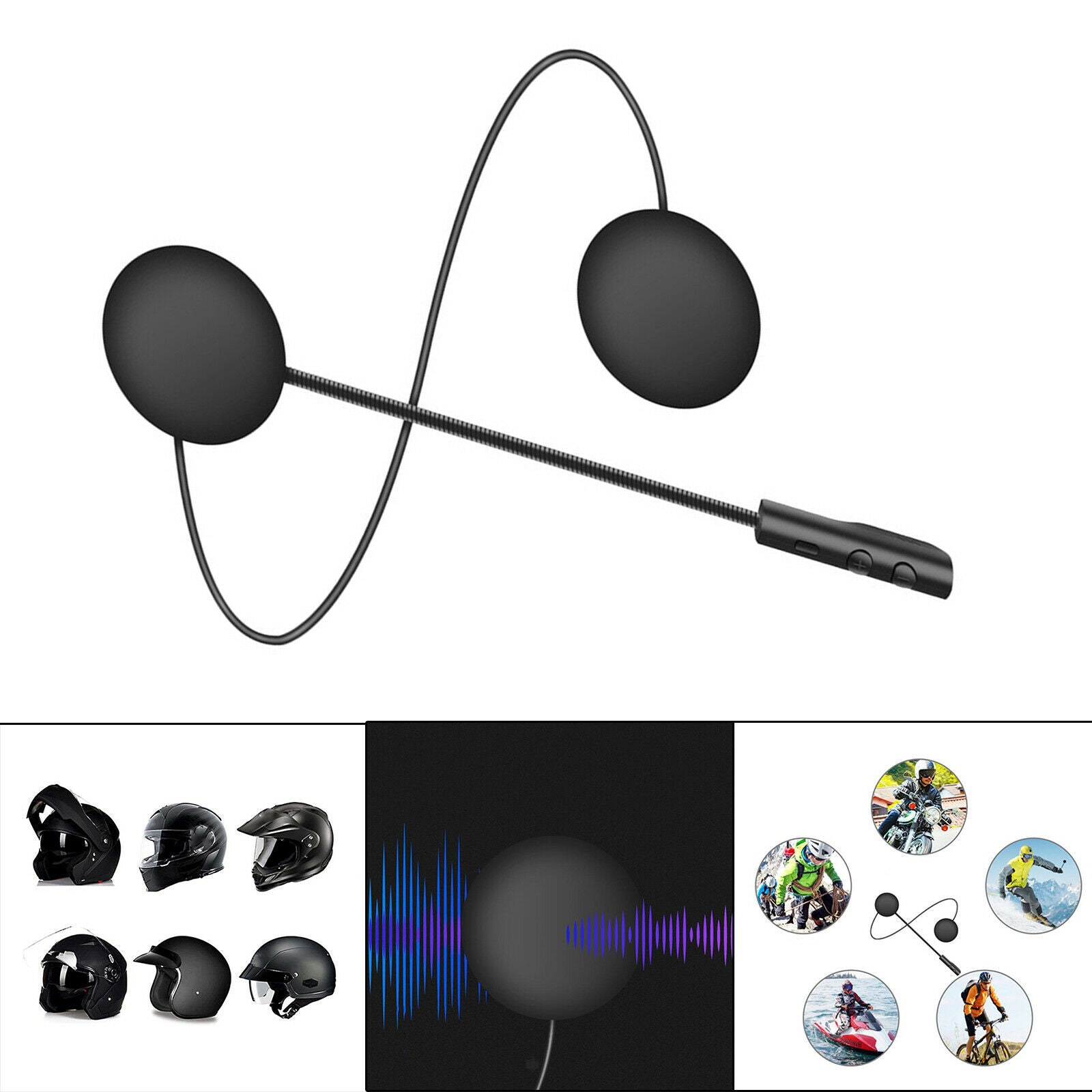 Helmet Headset Outdoor Speakers Hands Free Music Call Control Outdoor Sports