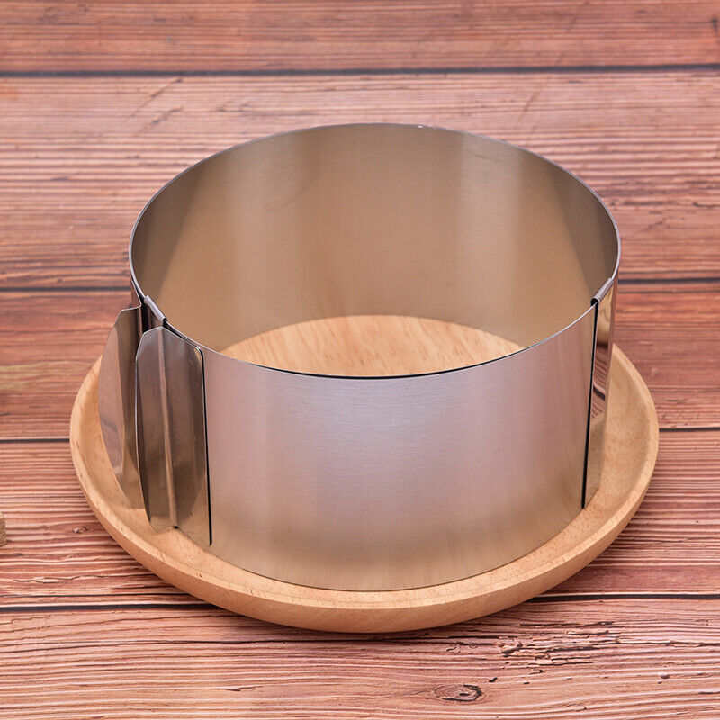 Retractable Stainless Steel 1 Pc Circle Mousse Ring Baking Tool Cake Mould M_DD