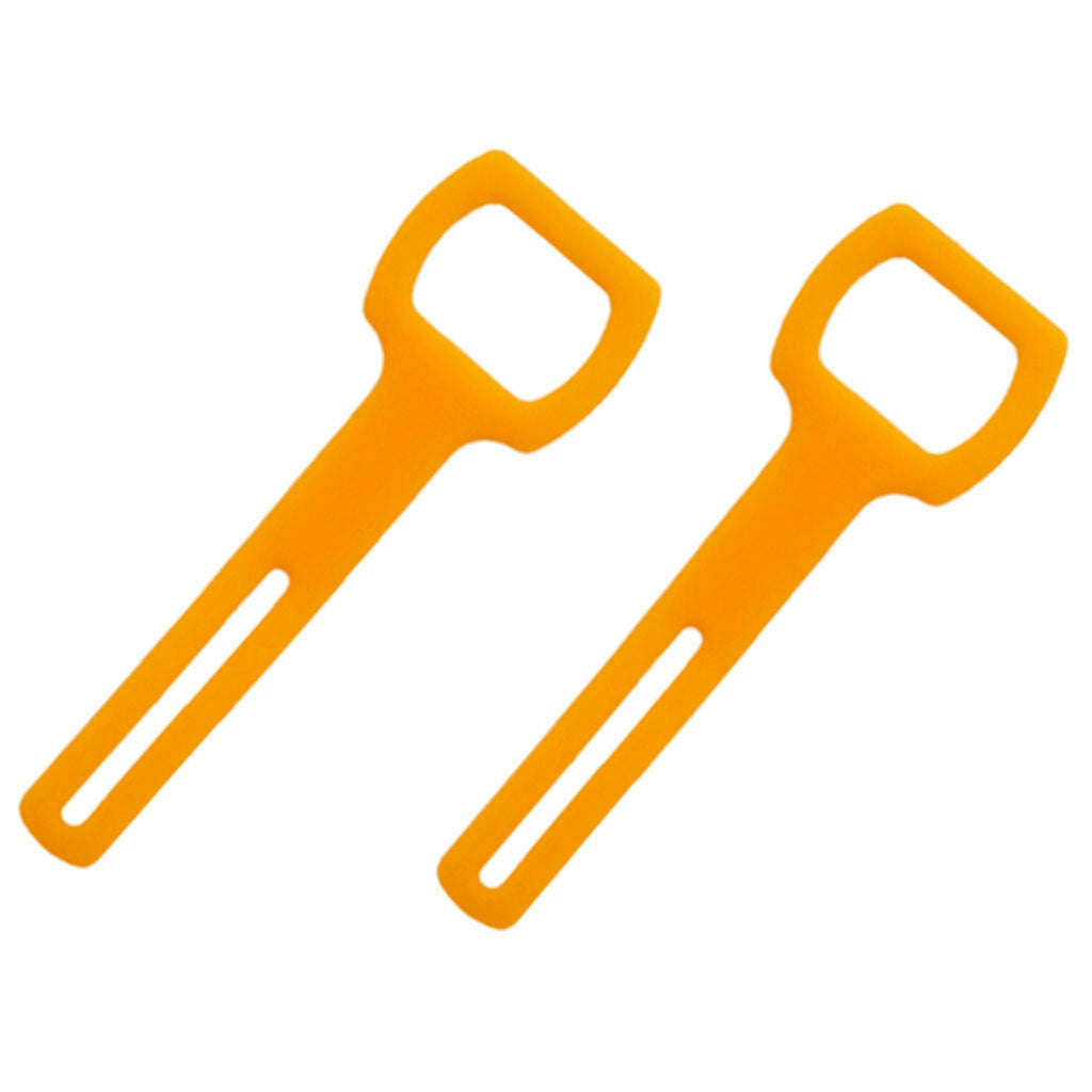 3X 2 Pieces Scuba Diving Silicone Rubber Regulator Octopus Holder Straps Orange
