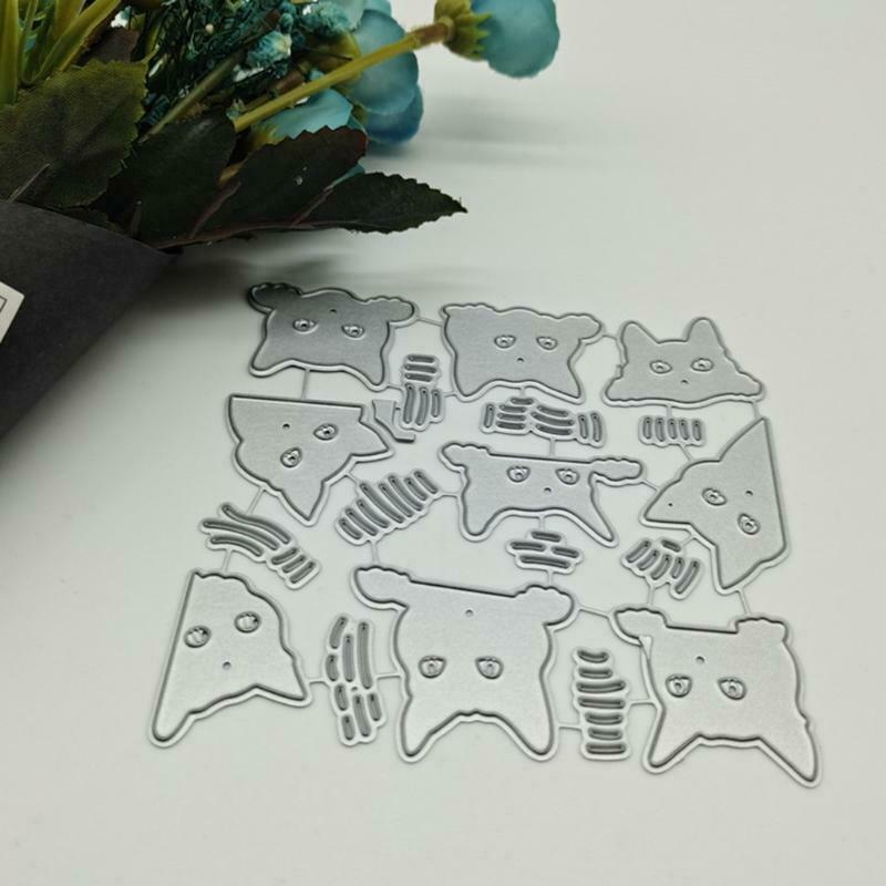 Cat DIY Embossing Carbon Steel Mould  for Album Paper Card Making