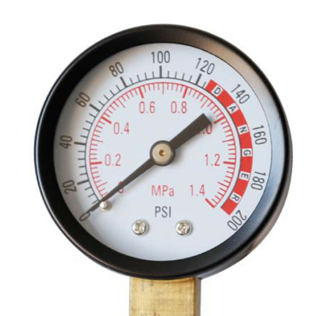 1 Pc Radial Pressure Gauge for Air Oil Water 0-1.4mpa 0-200psi TS-Y50-1.4mpa