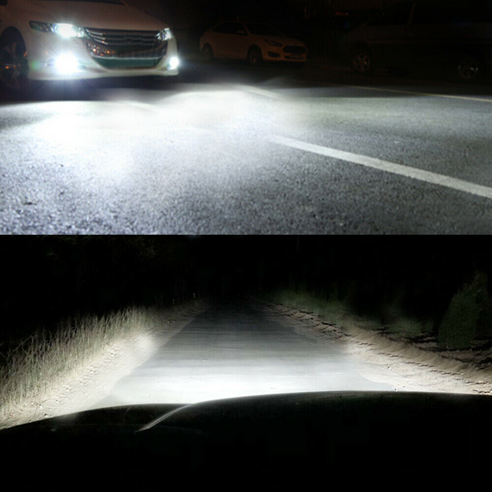 6000K 4-Side Glow H4 LED Headlight Bulbs+881 50W Fog Light fit Kia Spectra 07-09