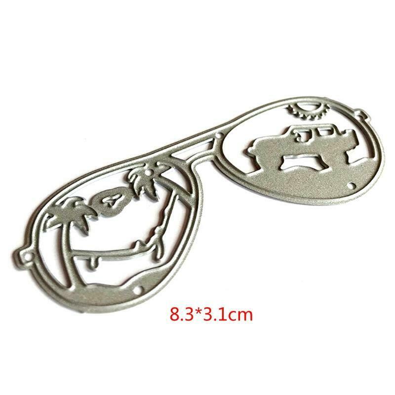 Car Beach Eyeglasses Metal Cutting Dies Stencil DIY Scrapbook Album Paper Card