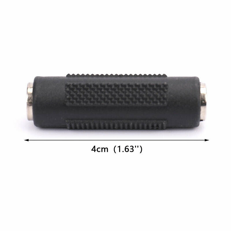 nickel Plated 3.5 mm Female to 3.5mm Female Jack Stereo Adapter Connect.l8