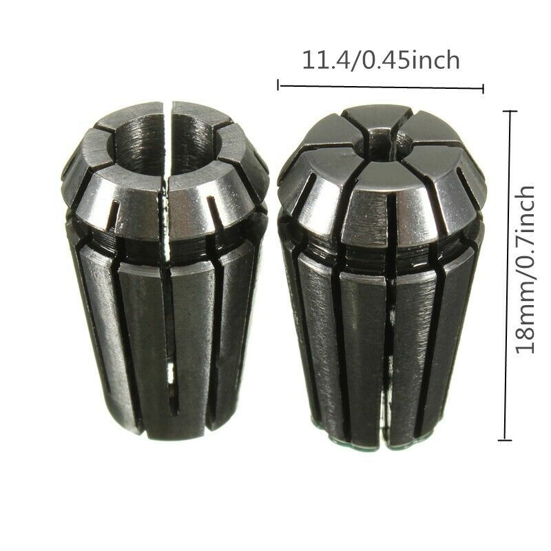 ER11 CNC Collet Chucks Tool Bits Holder 1/8 Inch (3.175mm) 4mm 6mm S8O1