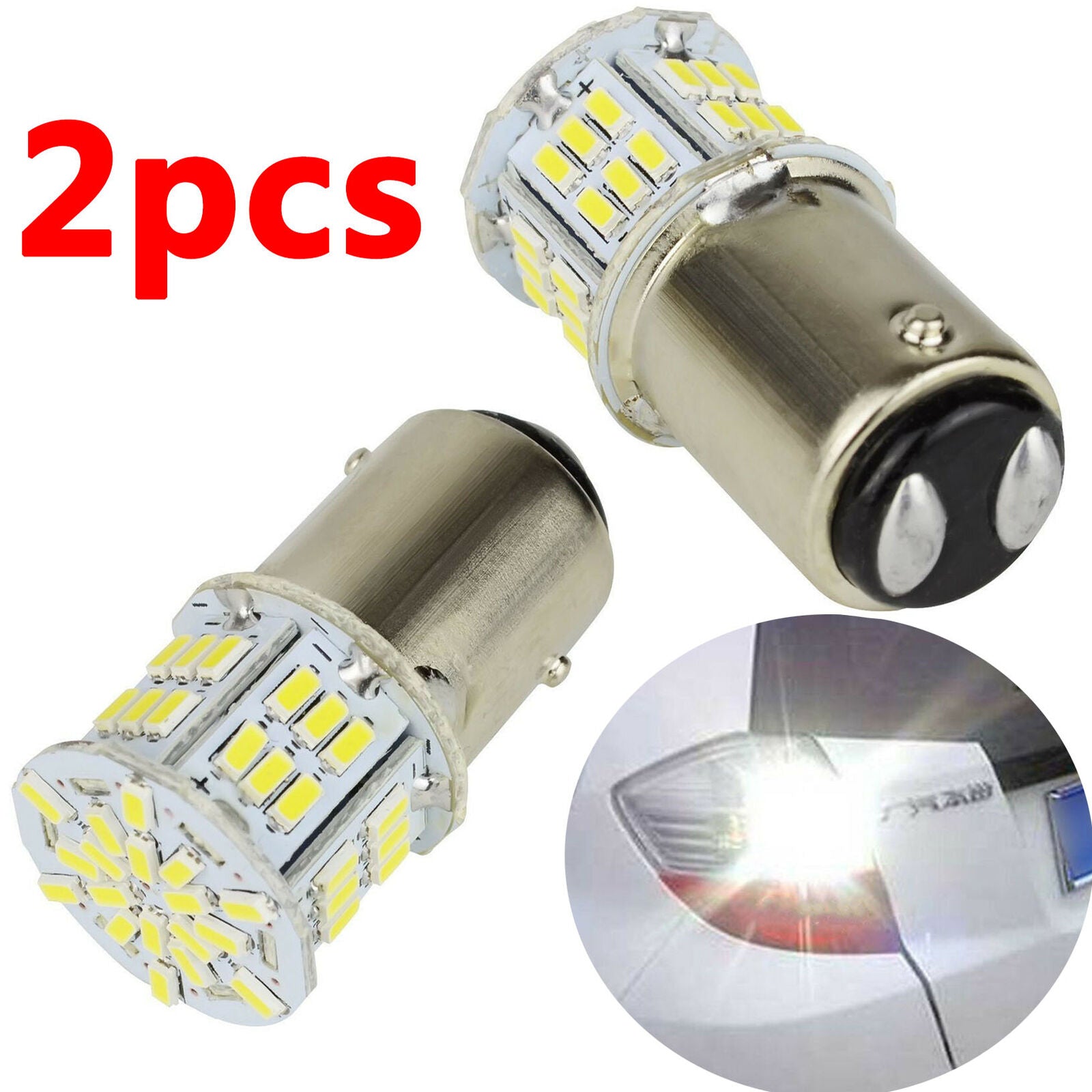2x 1157 BAY15D LED Bulb P21/5W Car Reverse Rear Turn Signal Parking Light