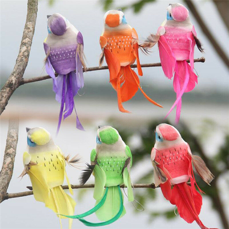 DIY mini craft birds artificial bird feather foam simulation bird home de.l8