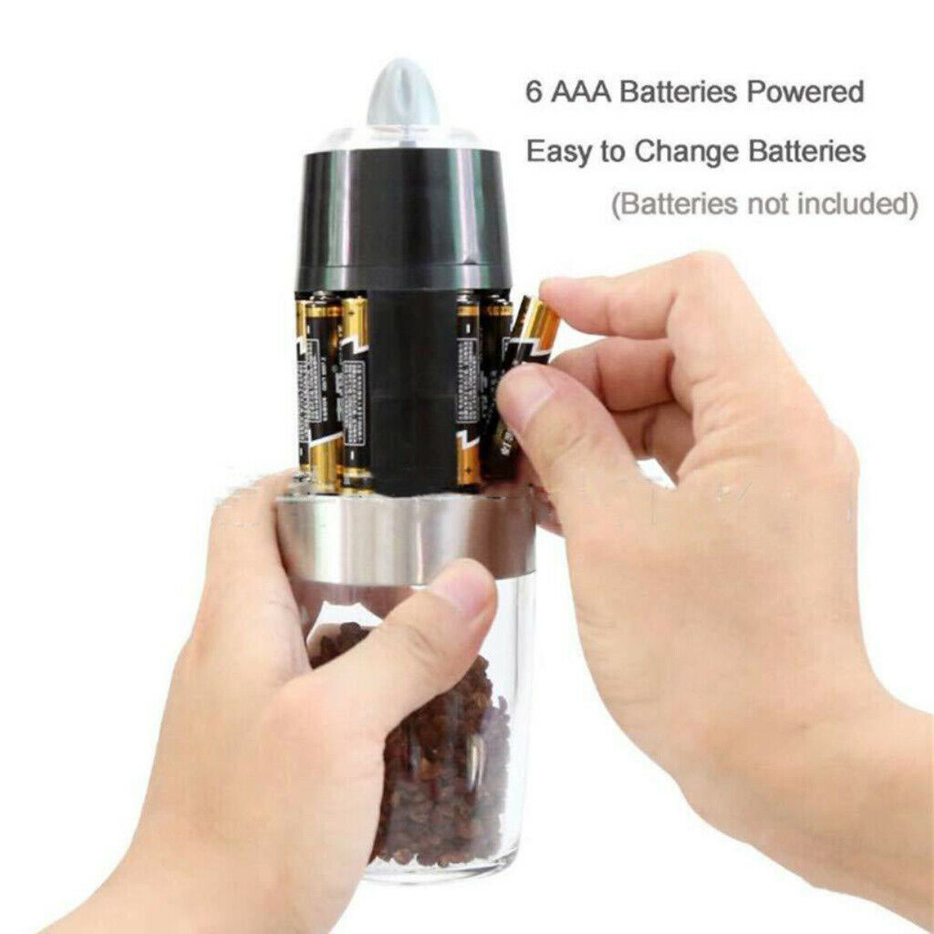 Automatic Electric Salt and Pepper Grinder Herb Mill Shakers Kitchens Gadgets