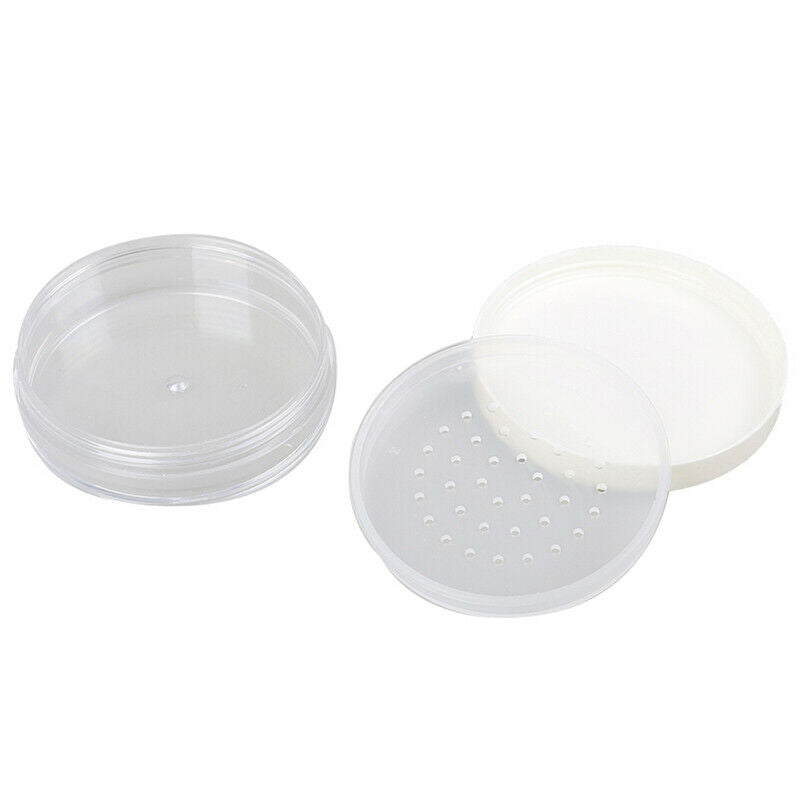 8ml Plastic Empty Loose Box Makeup Cosmetic Container Cosmetic Jar Pot White .DD