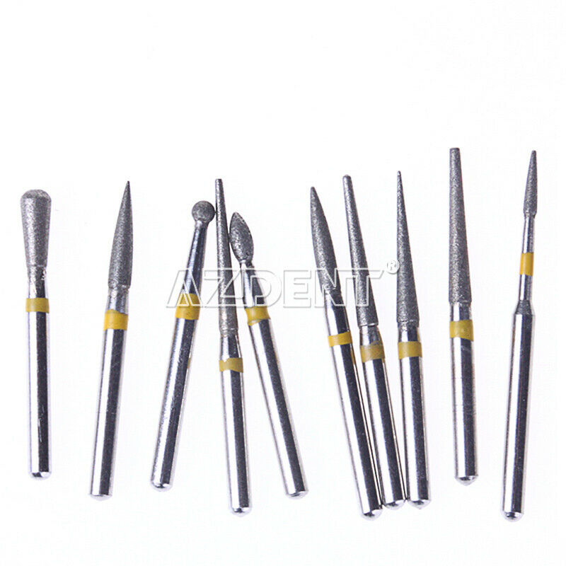 50x Dental FG High Speed FG-105 Diamond Burs Ceramics/Composite Polishing