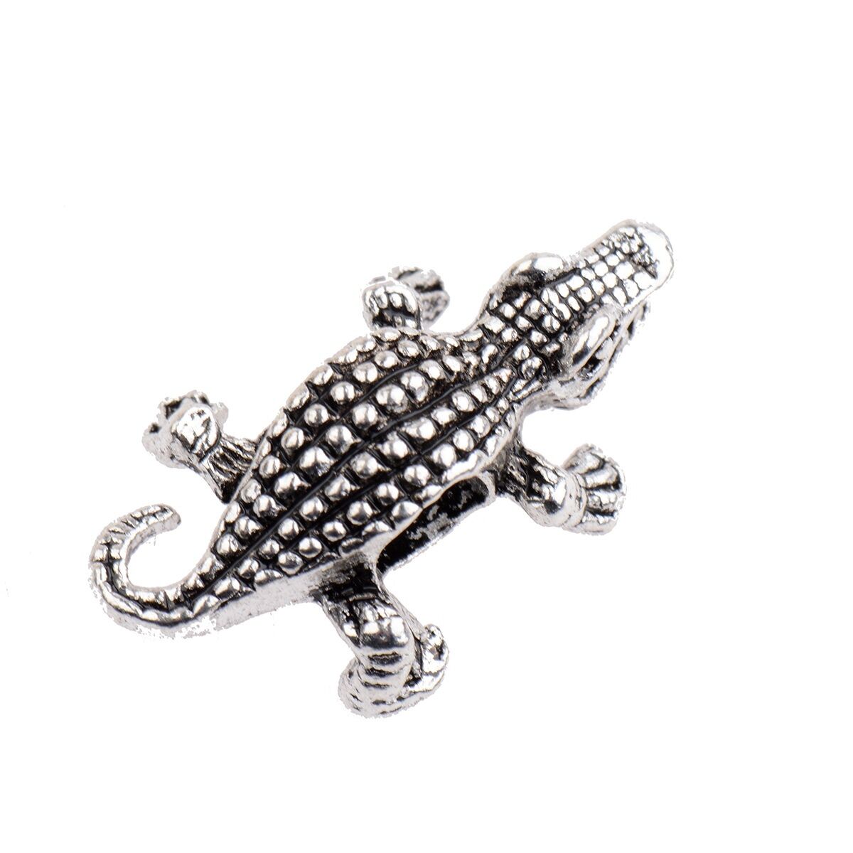 10 Pieces DIY Crocodile Head Beaded For Bracelets Connector Beads Charm Beads