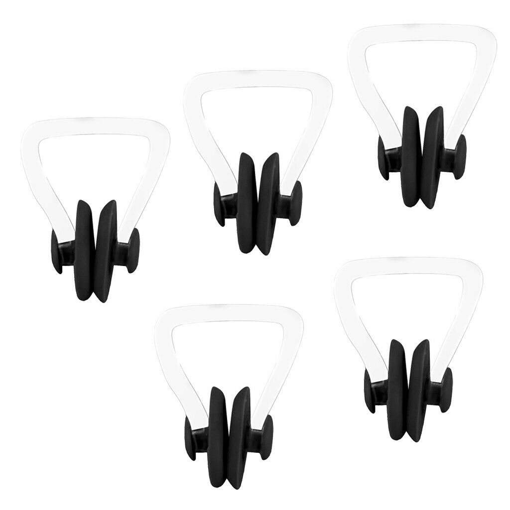 Soft Silicone Nose Clip Anti- Nasal Protector for - Black