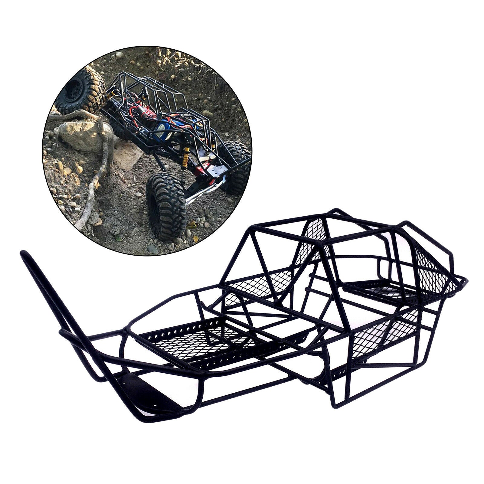 Iron RC Chassis Frame for Axial SCX10 1/10 Crawler Car DIY Parts Accessories