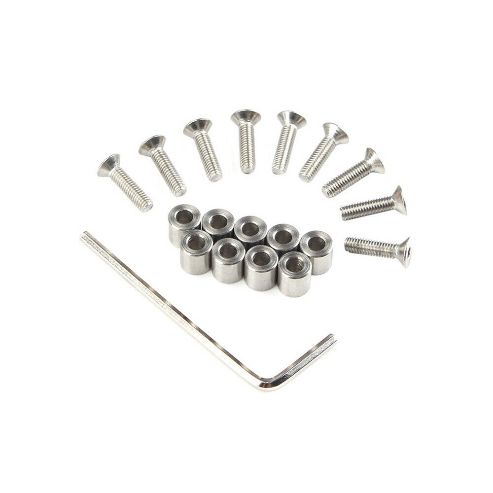 9pcs Aluminum Spacer with M3 Screws and Wrench For Prusa MK3 Heated Bed Spacer