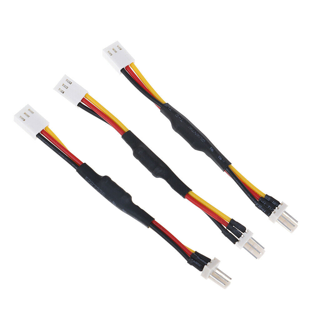 5Pcs 3Pins noise reduction cable lead for PC cooling fan ZYDD