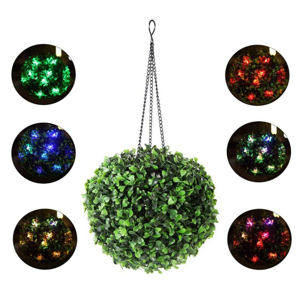 Solar Powered 15 Led Garden Hanging Lantern Outdoor Light Color Changing for