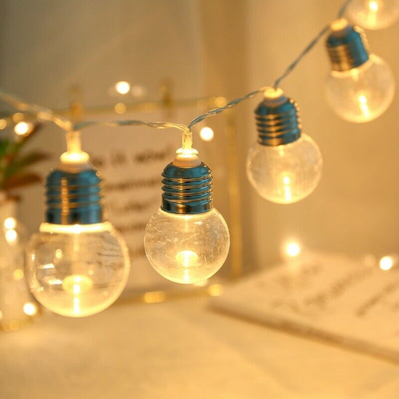 10 LED Fairy Lights 1.5M, Warm White Ball Fairy Lights, Battery, Waterproof K5N7