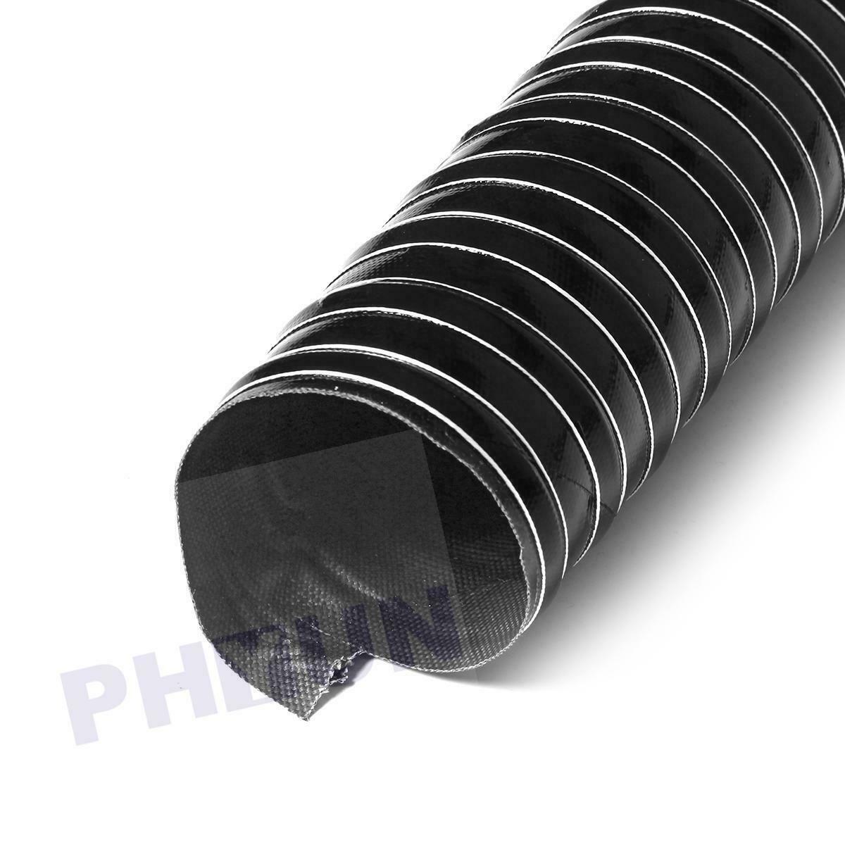 Silicone Air Ducting Flexible Brake Cold Induction Intake Pipe Hose 76mm 1m3.3ft