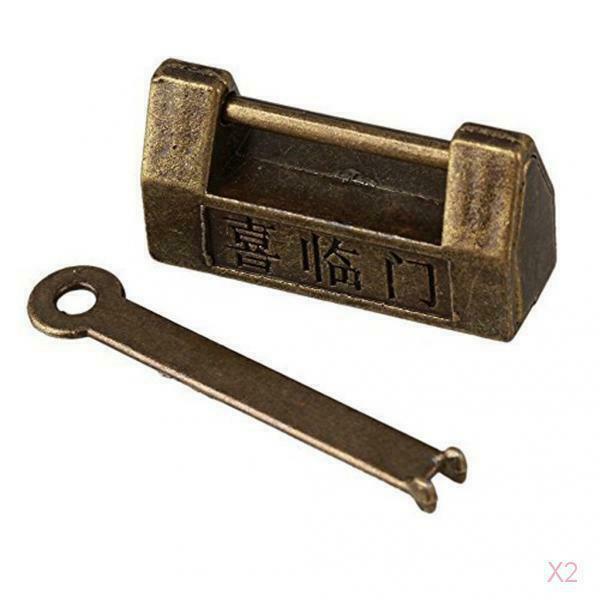 Retro Old Style Padlock Lock Chinese Bronzed OLD Locks