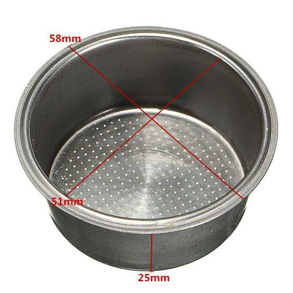 Coffee Cup 51mm Non Pressurized Filter Basket Tools For Breville Delonghi Krups